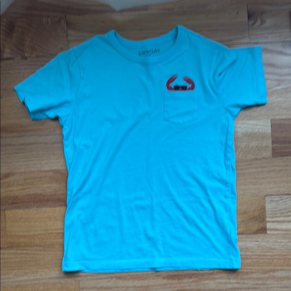 J Crew Blue Kids Shirt with Crab Design - Picture 1 of 1